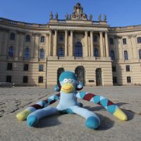 Affe an der Berliner Uni