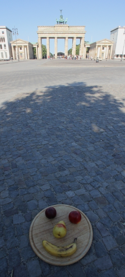 Das Gesicht vor dem Brandenburger Tor