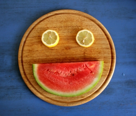 Das Melonen-Zitronen-Gesicht