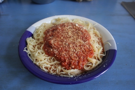 Spaghetti statt Schneefoto