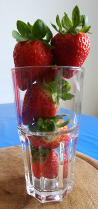 Erdbeeren im Glas 