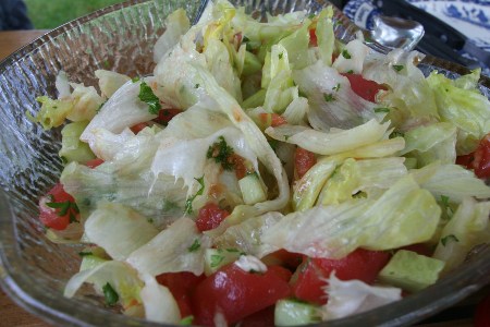 Gemischter Salat ohne Zwiebel 