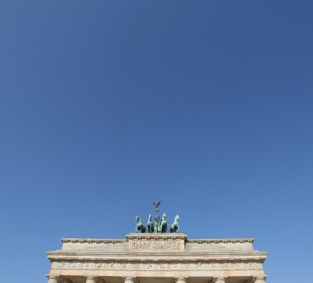 Himmel über dem Brandenburger Tor