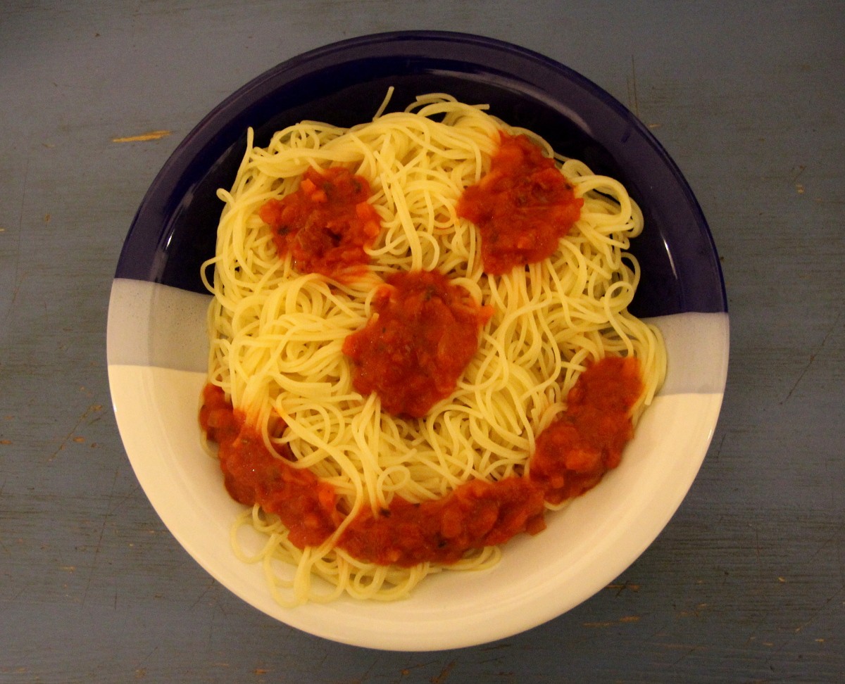 Spaghetti-Gesicht